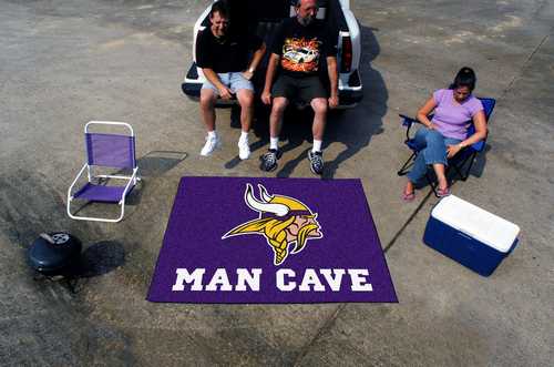 Minnesota Vikings Man Cave Tailgater Rug - Click Image to Close