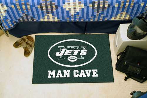 New York Jets Man Cave Starter Rug - Click Image to Close