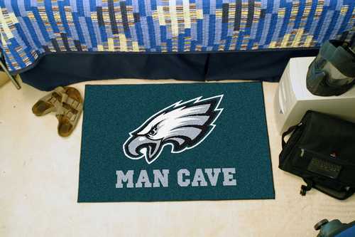Philadelphia Eagles Man Cave Starter Rug - Click Image to Close