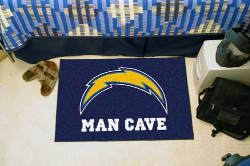 San Diego Chargers Man Cave Starter Rug - Click Image to Close