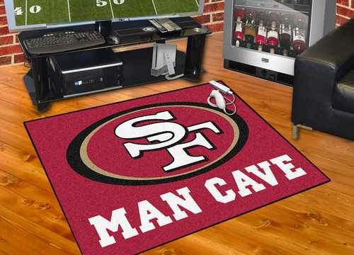 San Francisco 49ers All-Star Man Cave Rug - Click Image to Close