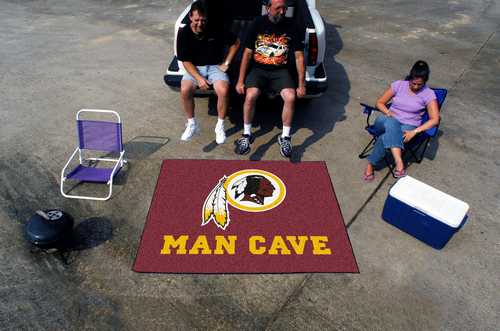 Washington Redskins Man Cave Tailgater Rug - Click Image to Close