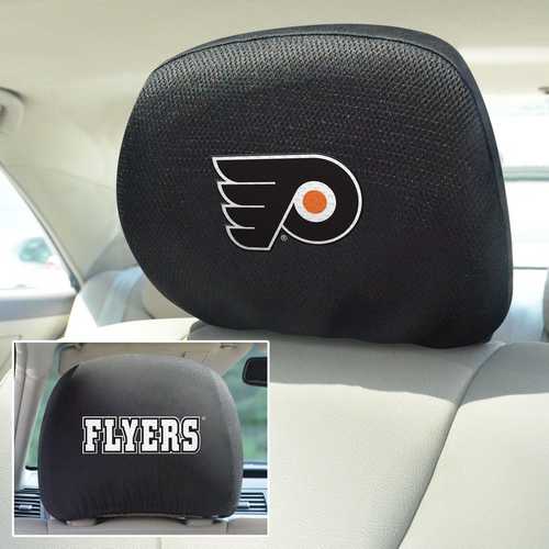 Philadelphia Flyers 2-Sided Headrest Covers - Set of 2 - Click Image to Close