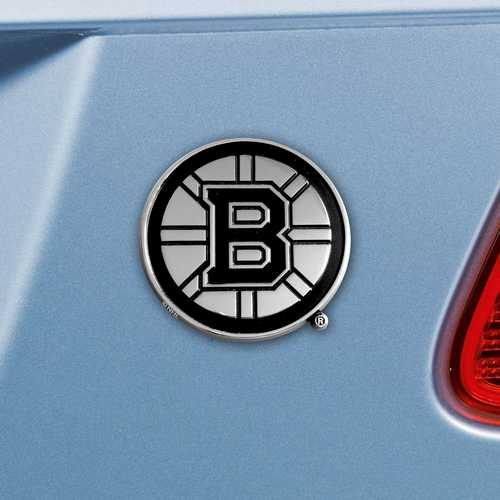 Boston Bruins 3D Chromed Metal Car Emblem - Click Image to Close