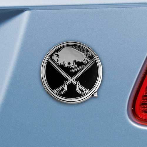 Buffalo Sabres 3D Chromed Metal Car Emblem - Click Image to Close