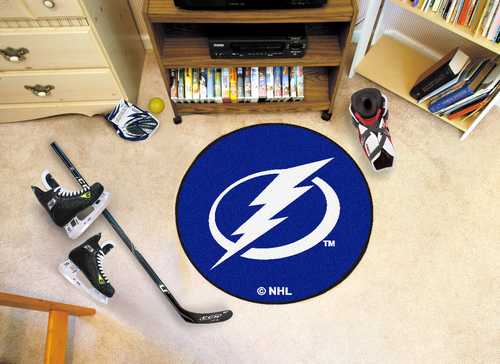 Tampa Bay Lightning Hockey Puck Mat - Click Image to Close