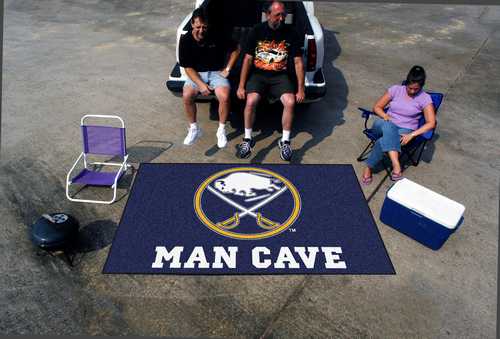Buffalo Sabres Man Cave Ulti-Mat Rug - Click Image to Close