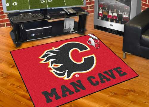 Calgary Flames All-Star Man Cave Rug - Click Image to Close