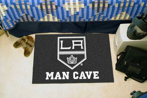 Los Angeles Kings Man Cave Starter Rug - Click Image to Close