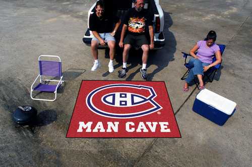 Montreal Canadiens Man Cave Tailgater Rug - Click Image to Close
