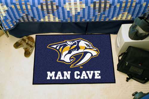 Nashville Predators Man Cave Starter Rug - Click Image to Close