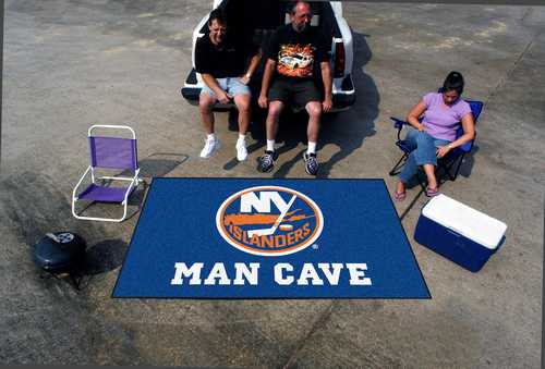 New York Islanders Man Cave Ulti-Mat Rug - Click Image to Close
