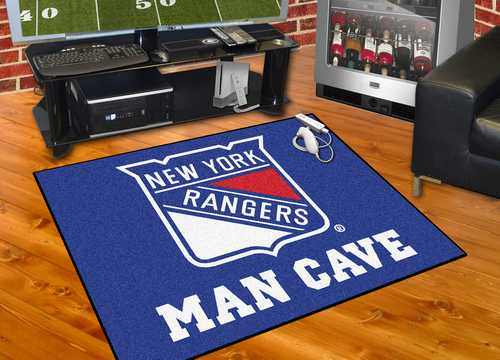 New York Rangers All-Star Man Cave Rug - Click Image to Close