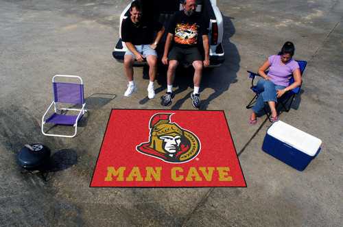 Ottawa Senators Man Cave Tailgater Rug - Click Image to Close
