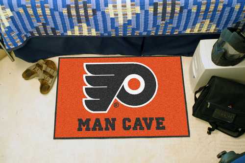 Philadelphia Flyers Man Cave Starter Rug - Click Image to Close