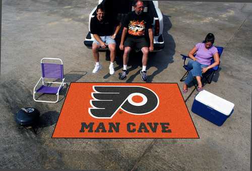 Philadelphia Flyers Man Cave Ulti-Mat Rug - Click Image to Close