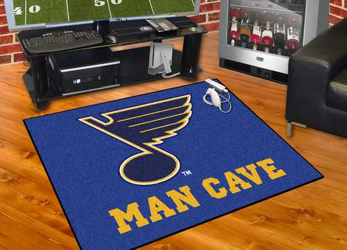 St. Louis Blues All-Star Man Cave Rug - Click Image to Close