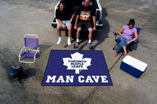 Toronto Maple Leafs Man Cave Tailgater Rug - Click Image to Close
