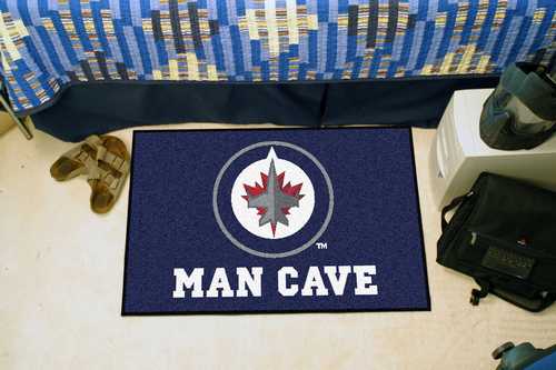 Winnipeg Jets Man Cave Starter Rug - Click Image to Close