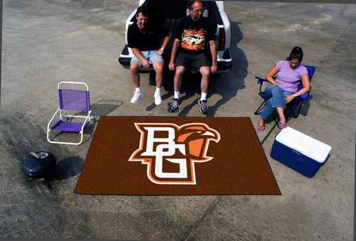 Bowling Green State University Falcons Ulti-Mat Rug - Black - Click Image to Close