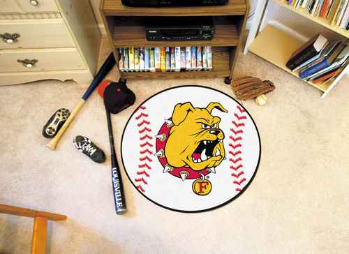 Ferris State University Bulldogs Baseball Rug - Click Image to Close