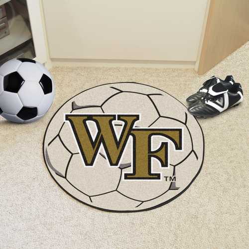 Wake Forest University Demon Deacons Soccer Ball Rug - Click Image to Close