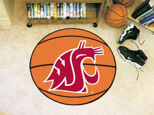 Washington State University Cougars Basketball Rug - Click Image to Close