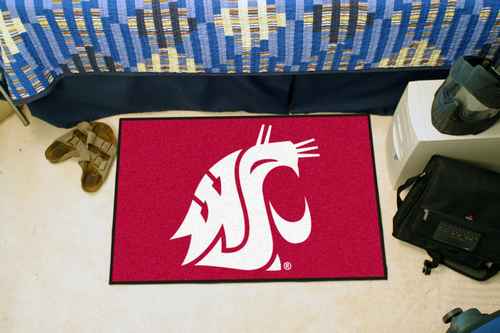 Washington State University Cougars Starter Rug - Click Image to Close