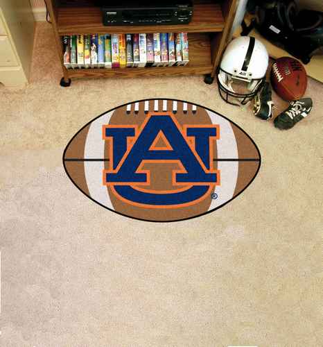 Auburn University Tigers Football Rug - AU Logo - Click Image to Close