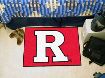 Rutgers University Scarlet Knights Starter Rug - Click Image to Close