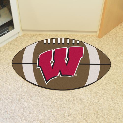 University of Wisconsin-Madison Badgers Football Rug - Click Image to Close