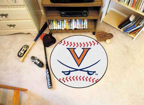 University of Virginia Cavaliers Baseball Rug - Click Image to Close