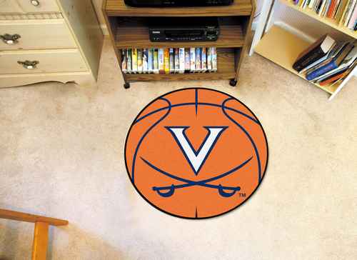 University of Virginia Cavaliers Basketball Rug - Click Image to Close