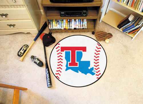 Louisiana Tech University Bulldogs Baseball Rug - Click Image to Close