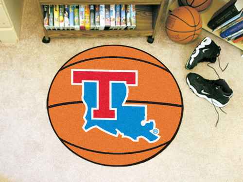 Louisiana Tech Bulldogs and Lady Techsters Basketball Rug - Click Image to Close