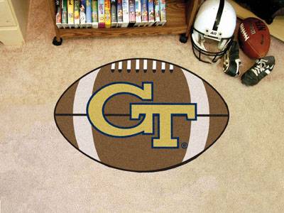 Georgia Tech Yellow Jackets Football Rug - Click Image to Close