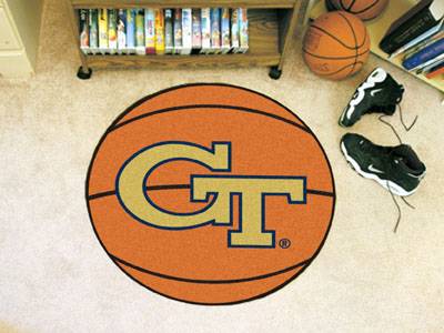 Georgia Tech Yellow Jackets Basketball Rug - Click Image to Close