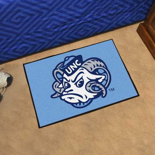 University of North Carolina Tar Heels Starter Rug - Ram - Click Image to Close