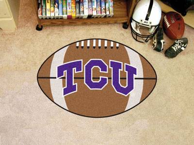 Texas Christian University Horned Frogs Football Rug - Click Image to Close