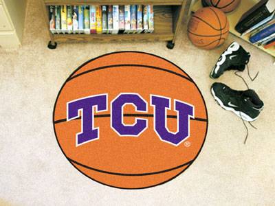 Texas Christian University Horned Frogs Basketball Rug - Click Image to Close