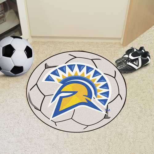 San Jose State University Spartans Soccer Ball Rug - Click Image to Close