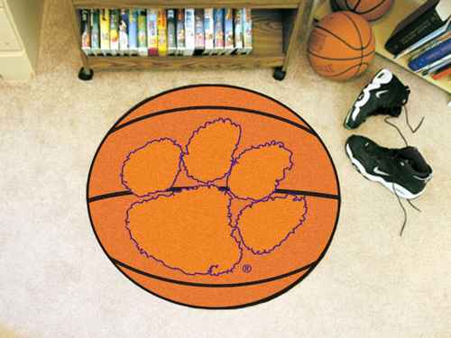 Clemson University Tigers Basketball Rug - Click Image to Close