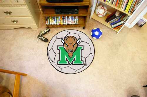 Marshall University Thundering Herd Soccer Ball Rug - Click Image to Close