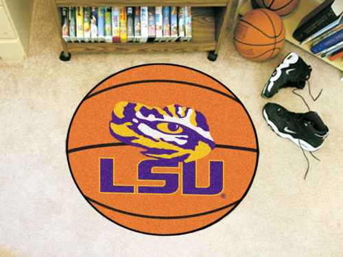 Louisiana State University Tigers Basketball Rug - Click Image to Close