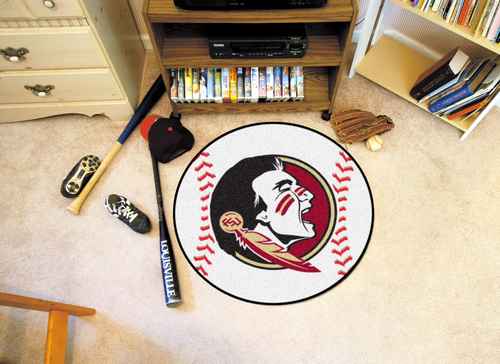 Florida State University Seminoles Baseball Rug - Click Image to Close