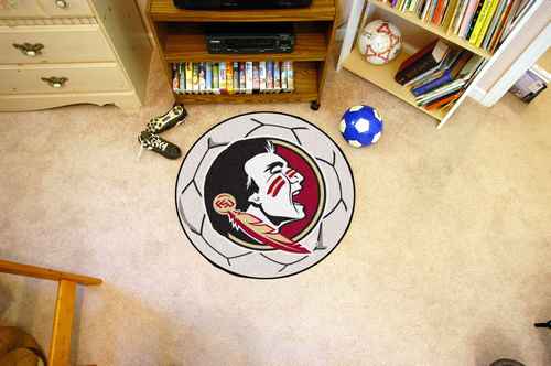 Florida State University Seminoles Soccer Ball Rug - Click Image to Close