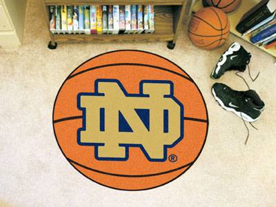 University of Notre Dame Fighting Irish Basketball Rug - Click Image to Close