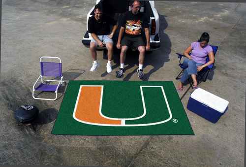 University of Miami Hurricanes Ulti-Mat Rug - Click Image to Close