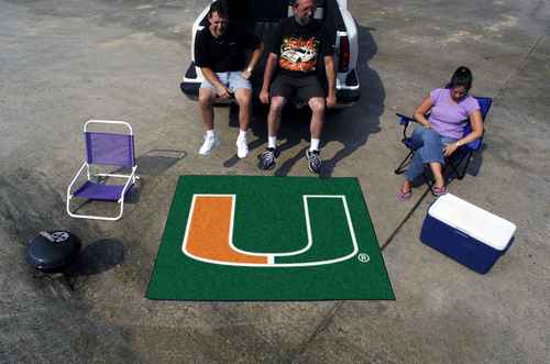 University of Miami Hurricanes Tailgater Rug - Click Image to Close