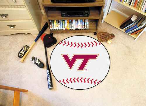 Virginia Tech Hokies Baseball Rug - Click Image to Close